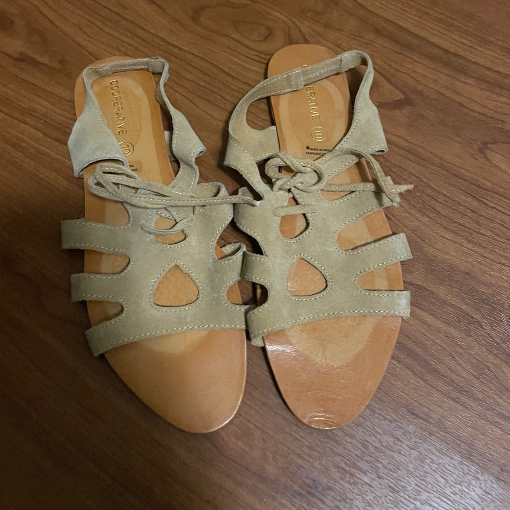 Flat Suede Sandals - image 3